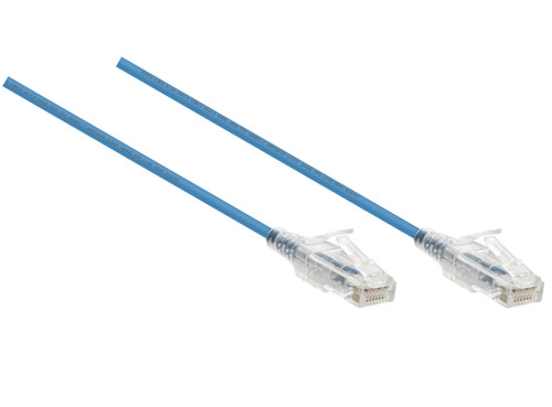 0.75M Slim CAT6 UTP Patch Cable LSZH in Blue