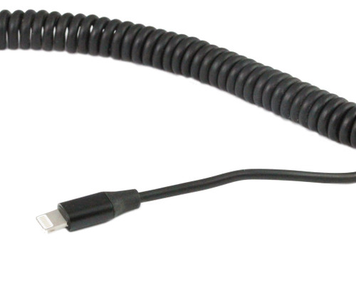 1M USB AM to Lightning Syn/Charing Cable with Curly cord