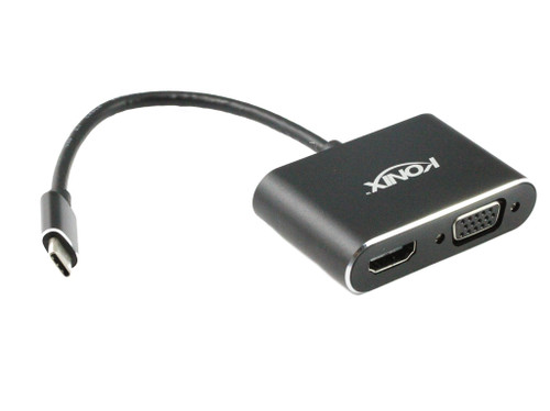 20CM USB 3.1 Type-C Male to VGA & HDMI Converter