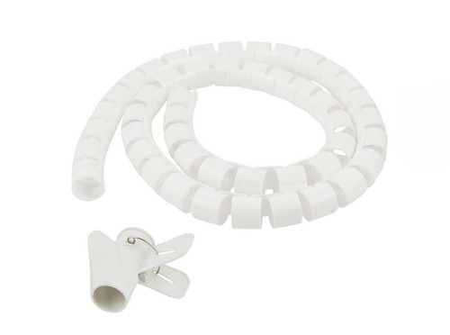 2.4M White Spiral Cable Wrap with 2.5CM Diameter