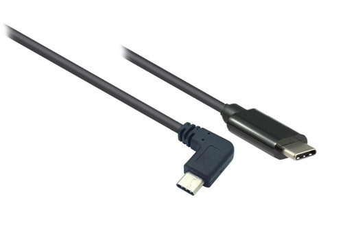 2M USB 3.1 GEN1 Type-C Male to Right Angle Type-C Male Cable Supports 5Gbps