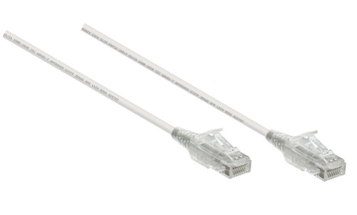 0.2M Slim CAT6 UTP Patch Cable LSZH in White