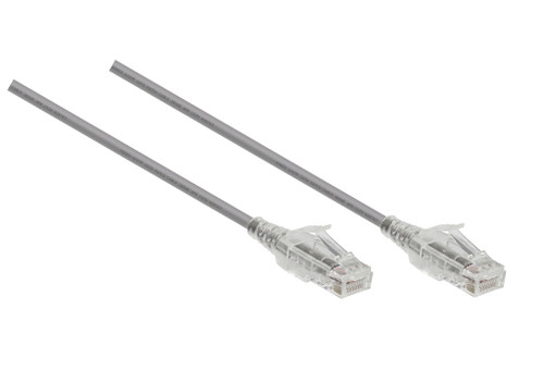 0.2M Slim CAT6 UTP Patch Cable LSZH in Grey
