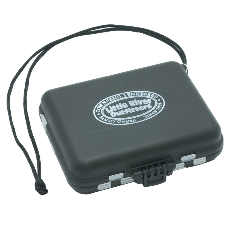 LRO Black Compartment Fly Box 1430 Top and Front View