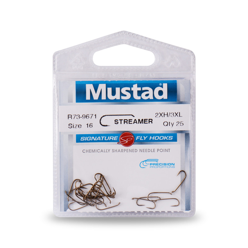 25-Pack of Mustad Signature Series R73-9671 Streamer Hooks