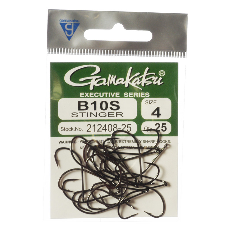 Gamakatsu B10S Bass Stinger Hook 25-Pack