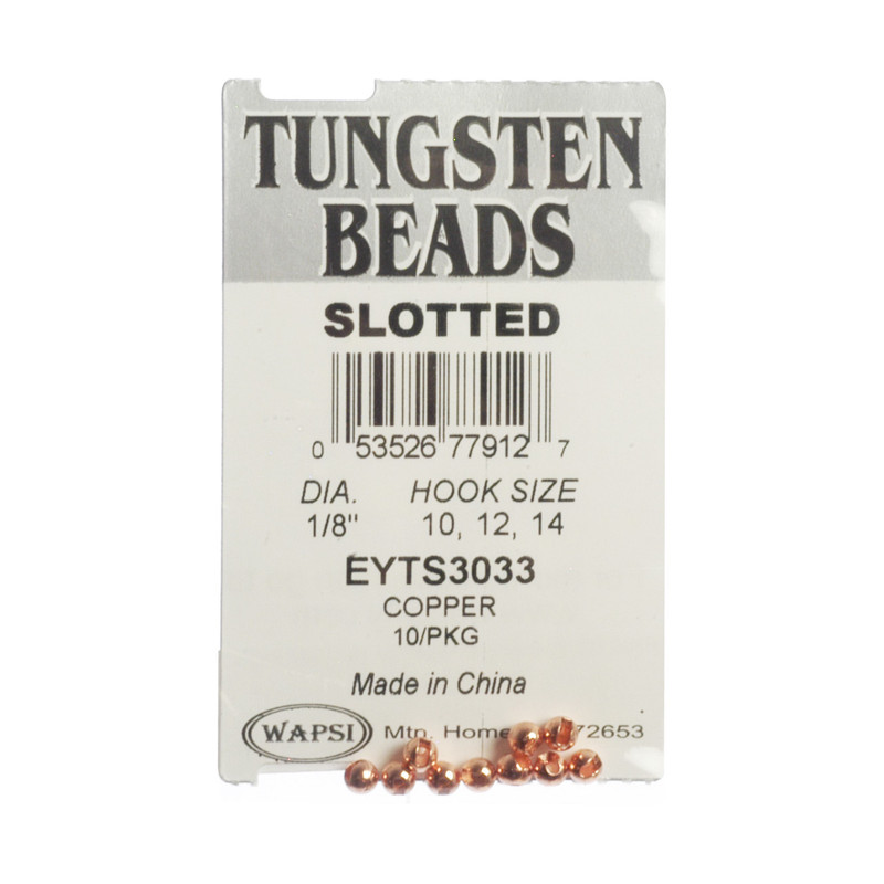 10-Pack of Wapsi Slotted Tungsten Copper Beads 