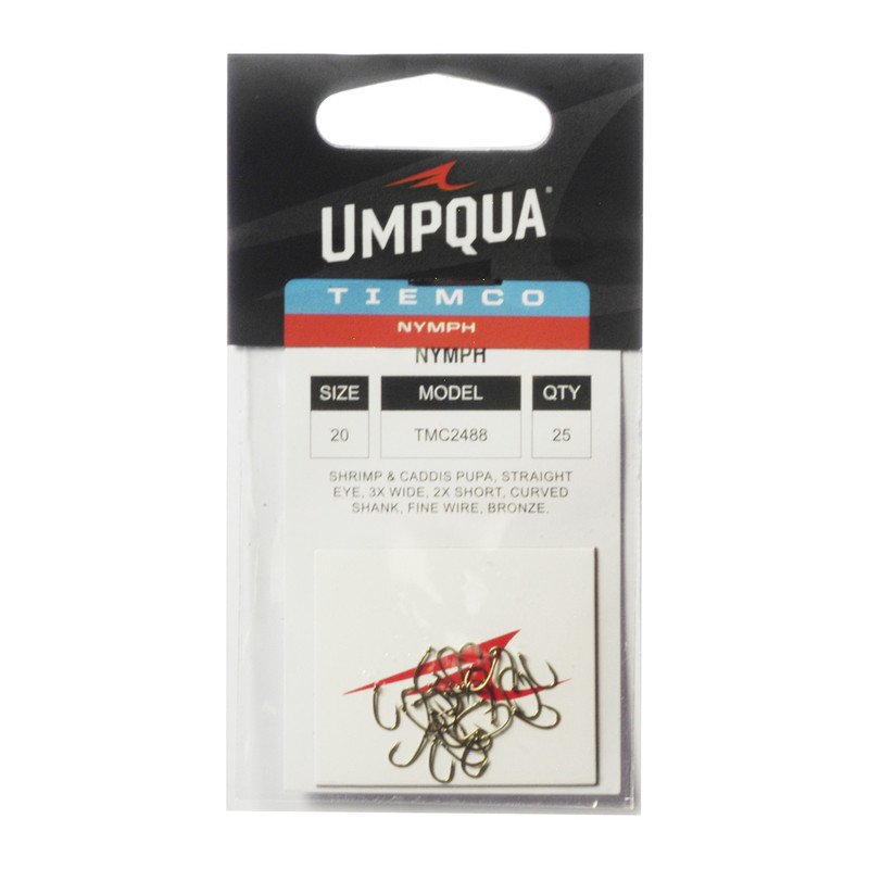 Tiemco TMC 2488H Heavy 3X Wide 2X Short Midge Hook 25-Pack