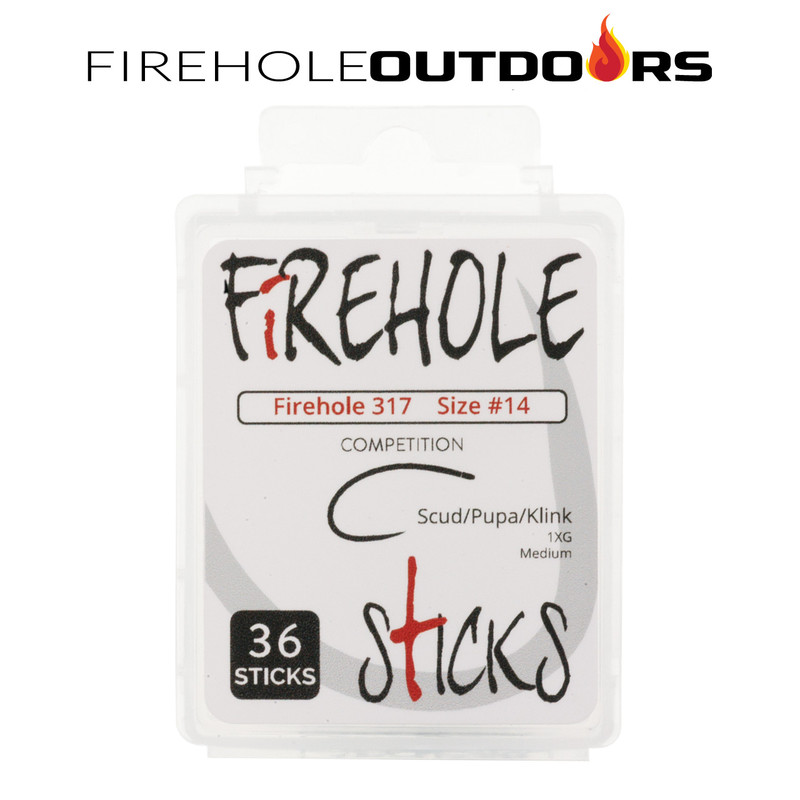 36-Pack of Firehole Sticks 317 Klinkhammer Style  Hooks