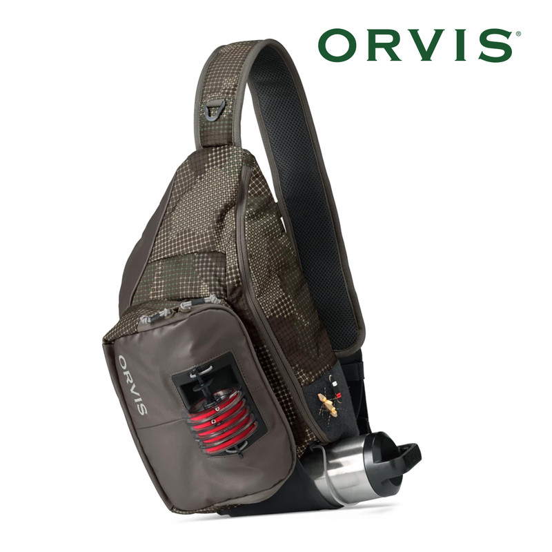 Orvis Sling Pack Front and Side View Camoflage