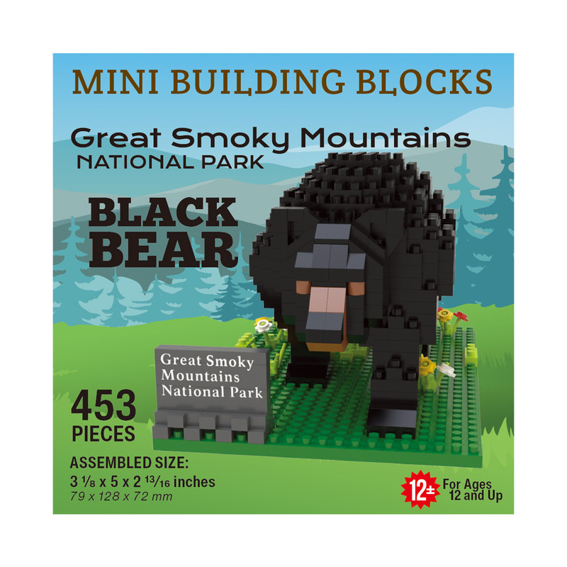 MINI BLOCKS GREAT SMOKY MOUNTAIN  BLACK BEAR