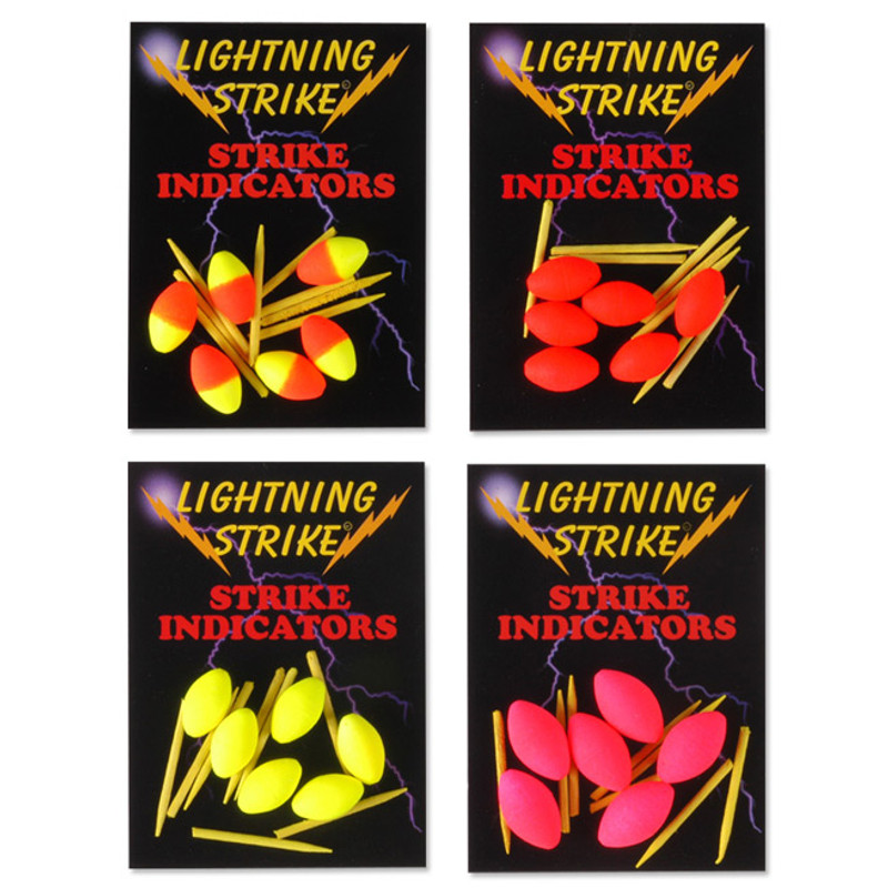 Lightning Strike Football Indicators with Pegs Showing All Colors with Packages