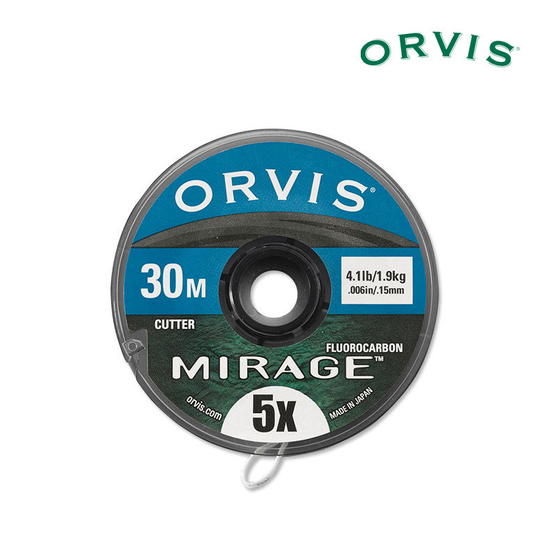 A 30 Meter Spool of Orvis Mirage Fluorocarbon Tippet Material