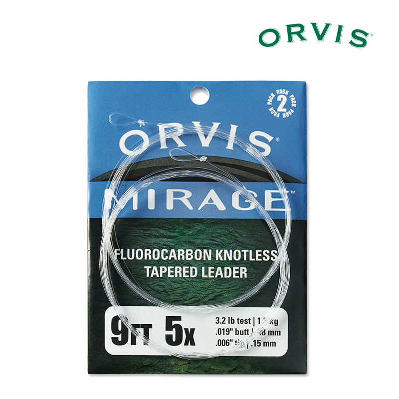 Package of 2 Orvis Mirage Fluorocarbon Leaders