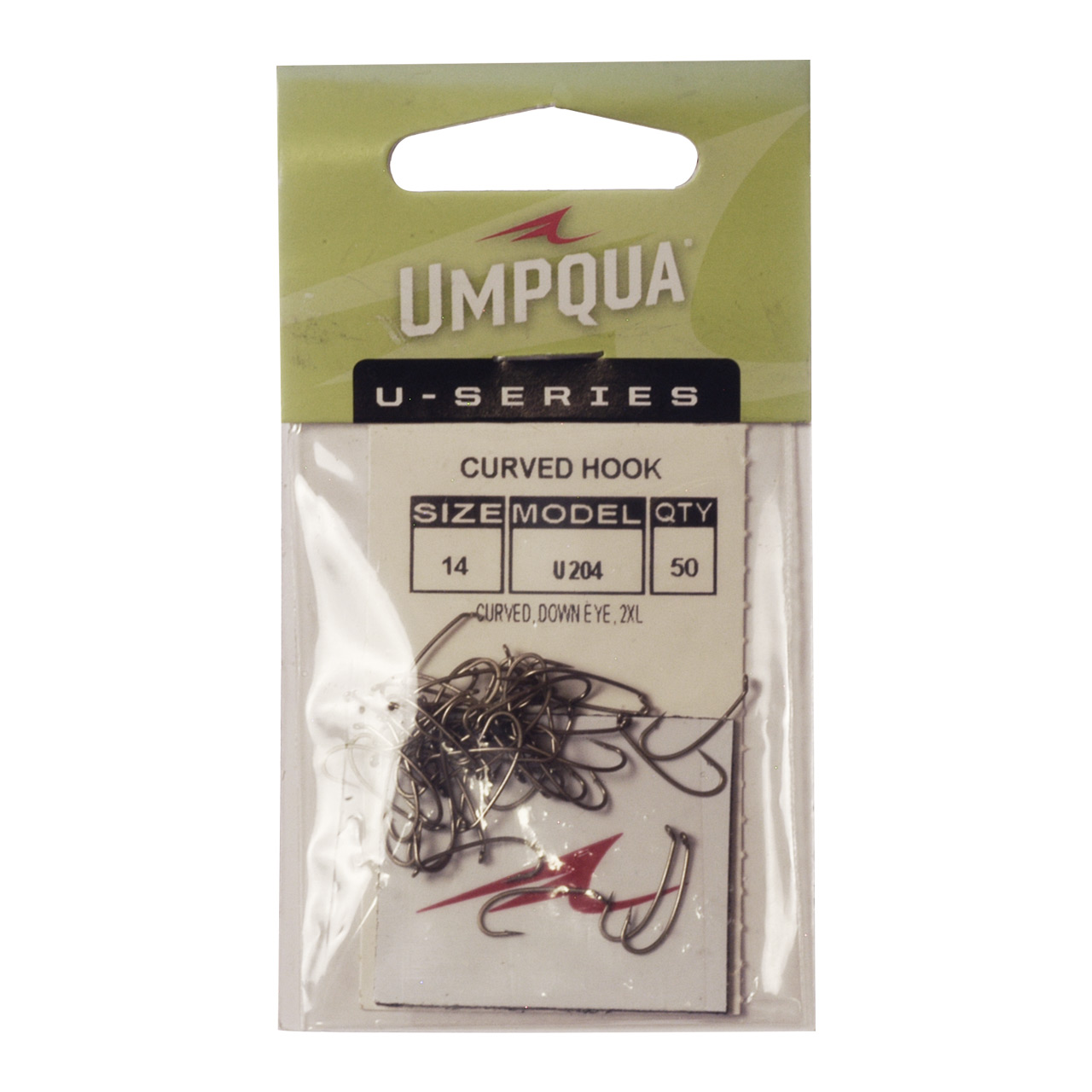 Umpqua U-Series U204 Curved Long Hook 50-Pack