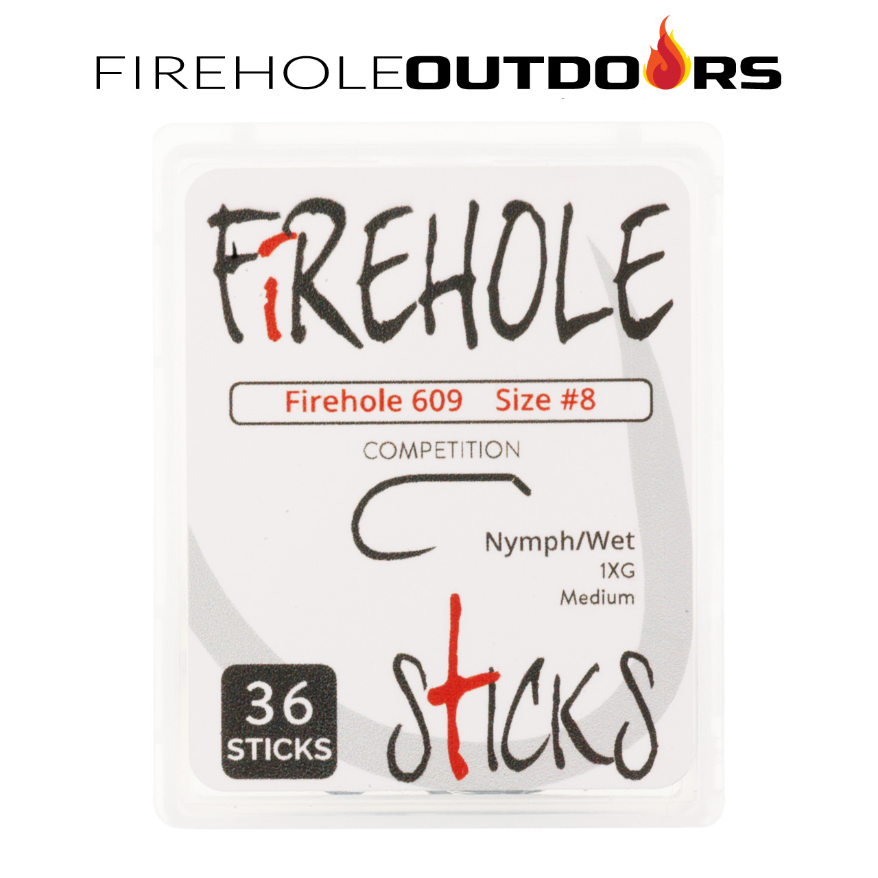 Firehole Sticks 609 Standard Nymph Hooks 36-Pack