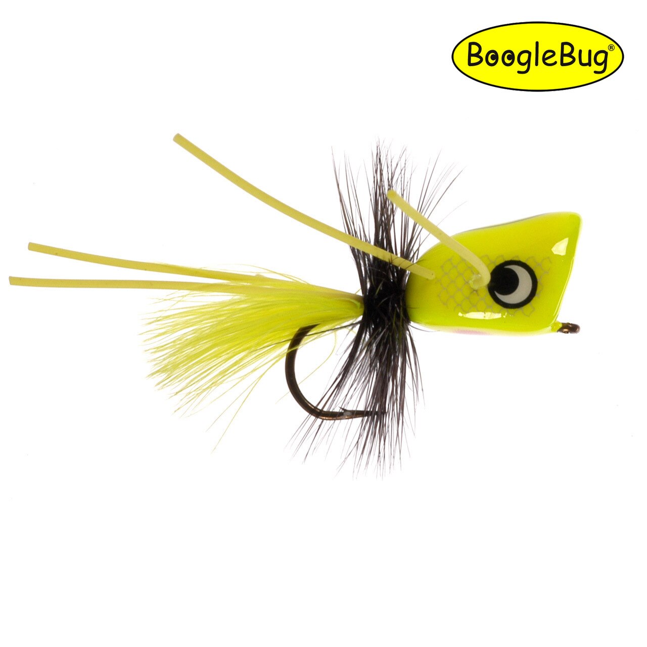 YELLOW Bass / Bream Popper Fly Fishing Flies - Your Choice of Hook