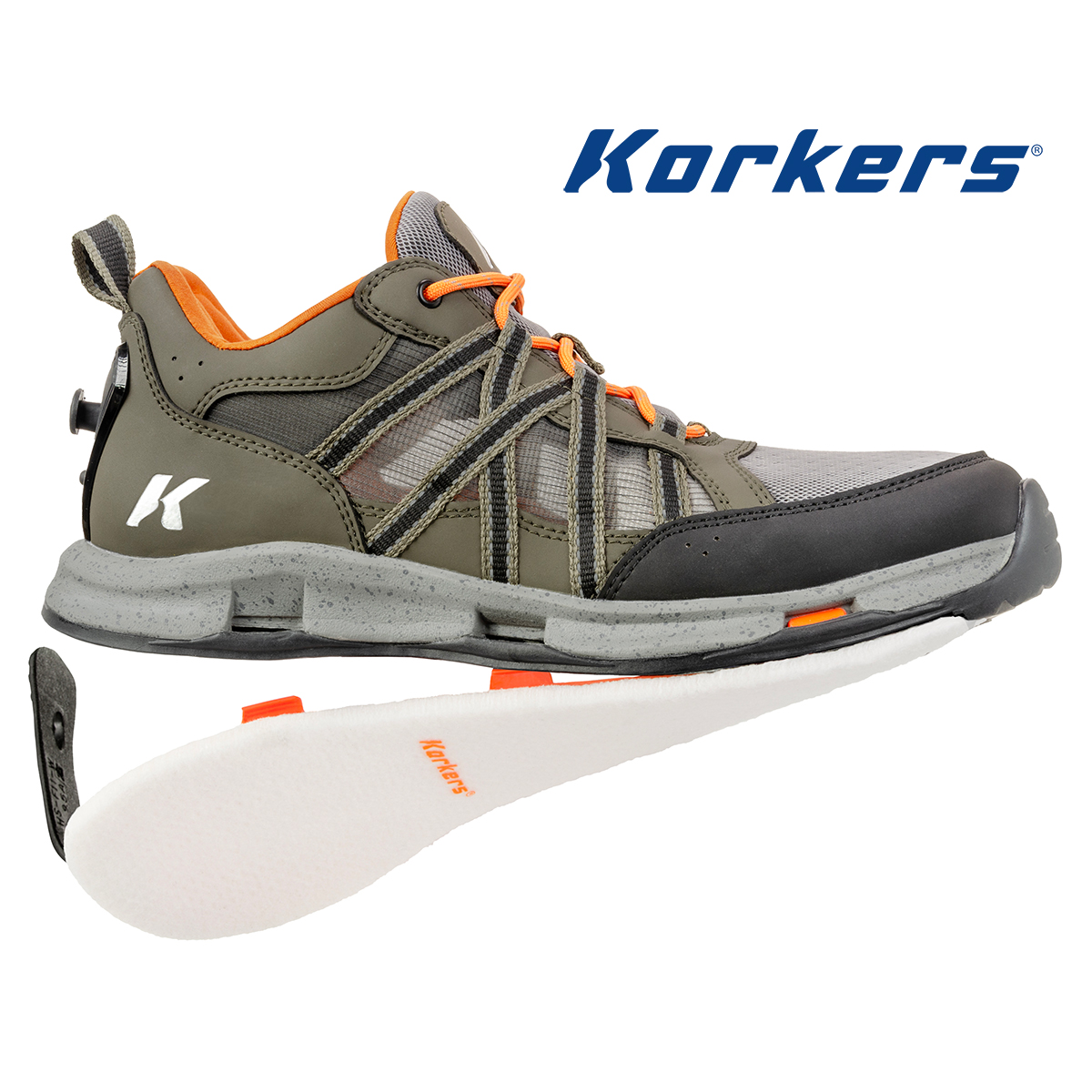 Korkers All Axis Felt Sole Wet Wading Shoe