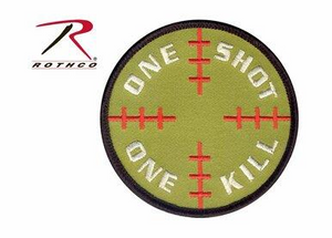 Rothco One Shot One Kill Morale Patch Rothco One Shot One Kill Morale Patch