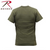 Rothco Solid Color Cotton / Polyester Blend Military T-Shirt