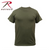 Rothco Solid Color Cotton / Polyester Blend Military T-Shirt