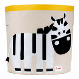 3 Sprouts- Zebra Storage Bin 3 Sprouts- Zebra Storage Bin
