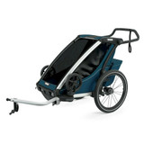 Thule Chariot Cross 1 Bike Trailer Single (2021) - Majolica Blue; Active Baby Vancouver Canada Thule Chariot Cross 1 Bike Trailer Single (2021) - Majolica Blue; Active Baby Vancouver Canada