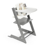 Stokke Tripp Trapp HighChair Complete Storm Grey with Sweetheart Cushion and Tray