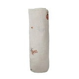 Muslin Swaddle Blanket Organic Cotton (Flowers)