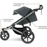 Thule Urban Glide 2 Jogging Stroller - Aluminum/Dark Shadow Thule Urban Glide 2 Jogging Stroller - Aluminum/Dark Shadow