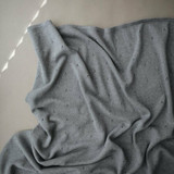 Mushie Pointelle Baby Blanket- Grey Melange Mushie Pointelle Baby Blanket- Grey Melange