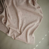 Mushie Pointelle Baby Blanket- Blush