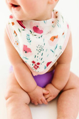 LouLou Lollipop Bandana Bib Set- Rosey Bloom