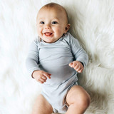 Kyte Baby Long Sleeve Bodysuit - Storm Kyte Baby Long Sleeve Bodysuit - Storm