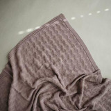 Mushie Knitted Honeycomb Baby Blanket - Desert Rose Mushie Knitted Honeycomb Baby Blanket - Desert Rose