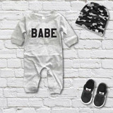 Portage & Main The Babe Romper- Grey