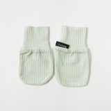Ribbed Bamboo Non Scratch Mittens - Meadow Mist