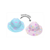 Flapjacks Kids Patterned Sun Hat - Narwhal / Starfish