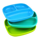 Re-Play 3 Pack Original 7" Divided Plates - Under The Sea Re-Play 3 Pack Original 7" Divided Plates - Under The Sea