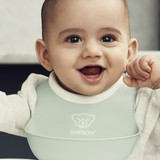Baby Bjorn - Small Bib 4-10M (2 pack) - Powder Green / Powder Pink