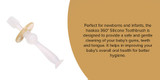 Haakaa 360 Baby Silicone Tooth Brush- Peachy Pink Haakaa 360 Baby Silicone Tooth Brush- Peachy Pink
