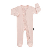 Footed Zipper - Creamy Peach