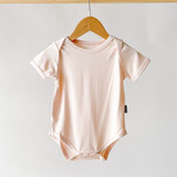 Short Sleeve Onesie - Creamy Peach