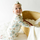 Footed Zipper - Fleur