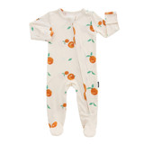 Footed Zipper - Clementines