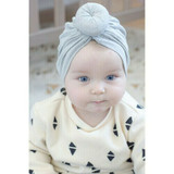 Mini Bretzel Turban- Grey
