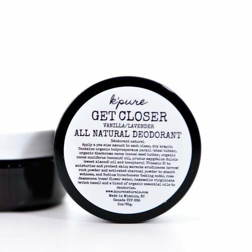 K'pure Get Closer All Natural Deodorant - Lavender/Vanilla - 2oz