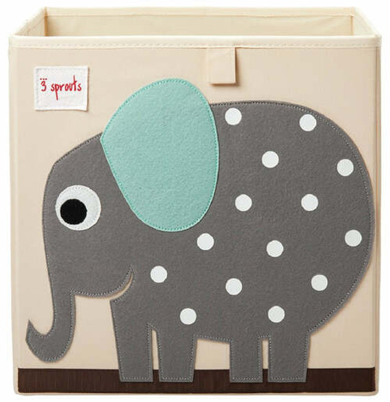 3 Sprouts- Elephant Storage Bin 3 Sprouts- Elephant Storage Bin