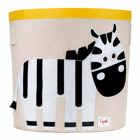 3 Sprouts- Zebra Storage Bin