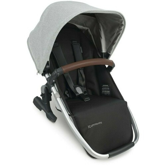 UPPAbaby Vista V2 Rumble Seat - Stella (Grey Brushed Melange/Silver/Chestnut Leather)